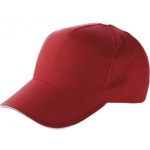 5 paneles baseballsapka, piros