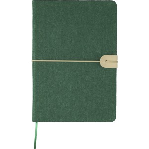 A5 jegyzetfzet jrahasznostott filc anyagbl, zld