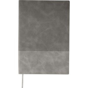 A5 jegyzetfzet, jrahasznostott PU, szrke