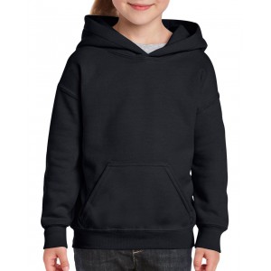 Gildan Heavy kapucnis gyerekpul�ver, Black