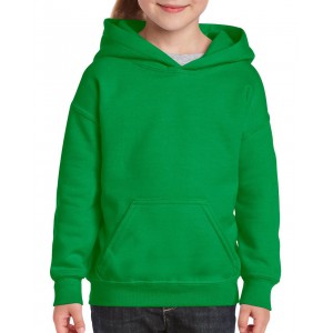 Gildan Heavy kapucnis gyerekpul�ver, Irish Green