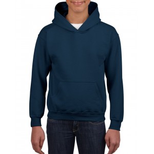 Gildan Heavy kapucnis gyerekpul�ver, Navy
