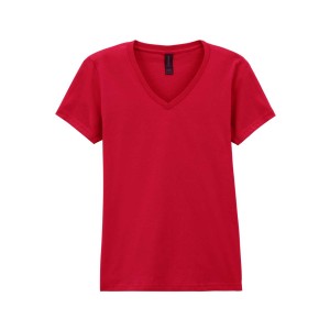 Gildan SoftStyle n�i V-nyak� p�l�, Cherry Red