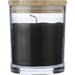 Illatgyertya veg tartban, fekete