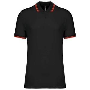 Kariban frfi rvidujj gallros pl, Black/Red