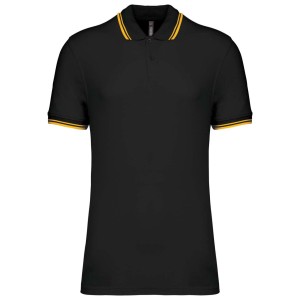 Kariban frfi rvidujj gallros pl, Black/Yellow