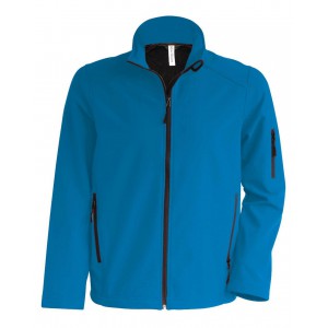 Kariban frfi softshell dzseki, Aqua Blue