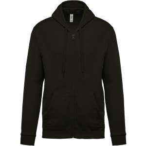 Kariban kapucnis, cipz�ras f�rfi pul�ver, Dark Grey