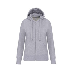 Kariban n�i cipz�ros pul�ver, Oxford Grey