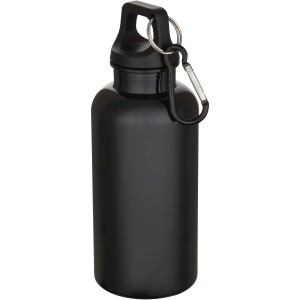 Oregon m�anyag kulacs karabinerrel, 400 ml, fekete