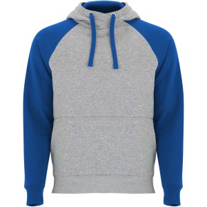 Roly Badet gyerek kapucnis pulver, Heather grey, Royal blue
