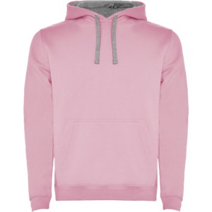 Roly Urban frfi kapucnis pulver, Light pink, Marl Grey