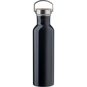 Rozsdamentes ac�l palack, 700 ml, fekete