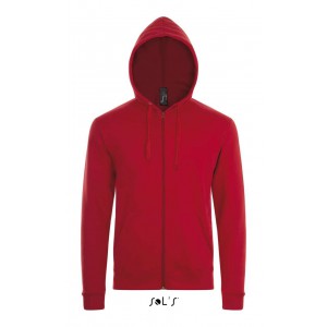 Sols Stone Uniszex kapucnis pul�ver, Red